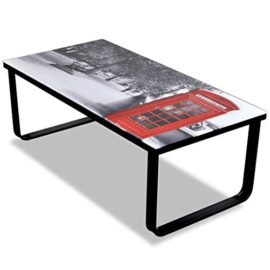 vidaXL Table basse en verre Design piano vidaXL Table basse en verre Design piano 2