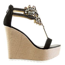 Angkorly-Chaussure-Mode-Sandale-saloms-plateforme-femme-bijoux-brod-Talon-compens-plateforme-13-CM-Noir-0-1