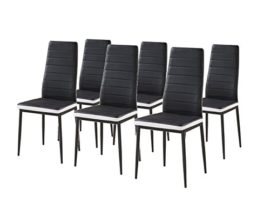 Bestmobilier-SANDY-Lot-de-6-chaises-Simili-NoirBlanc-0-0