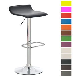 CLP Tabouret de bar DYN, réglable en hauteur 60 – 80 cm, pivotant à 360°, en similicuir – 11 couleurs au choix CLP Tabouret de bar DYN, réglable en hauteur 60 – 80 cm, pivotant à 360°, en similicuir – 11 couleurs au choix 2