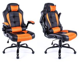 Chaise-de-bureau-chaise-pivotante-Gaming-Racing-Fauteuil-inclinable-Dossier-haut-rembourr-pais-par-aminiture-0-2