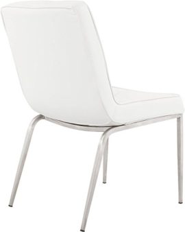 Chaise-sofa-en-simili-cuir-blanc-et-acier-inoxydable-46x435x855cm-0-2