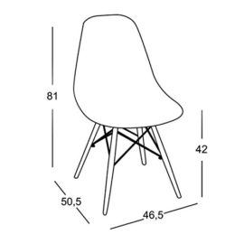 Chaise tower wood blanc Chaise tower wood blanc 6