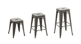 Duhome-728-tabouret-de-bar-fait-de-mtal-empilable-GRIS-0-0