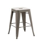 Duhome 728 tabouret de bar fait de métal empilable GRIS Duhome 728 tabouret de bar fait de métal empilable GRIS