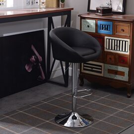 Hollylife Lot de 2 tabourets de bar en simili cuir Chaise de cuisine Chrome pivotant tabourets réglable en hauteur d’assise 57 à 75 cm (Noir, Blanc) Hollylife Lot de 2 tabourets de bar en simili cuir Chaise de cuisine Chrome pivotant tabourets réglable en hauteur d’assise 57 à 75 cm (Noir, Blanc) 3