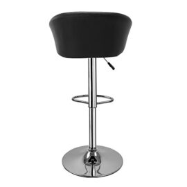 Hollylife Lot de 2 tabourets de bar en simili cuir Chaise de cuisine Chrome pivotant tabourets réglable en hauteur d’assise 57 à 75 cm (Noir, Blanc) Hollylife Lot de 2 tabourets de bar en simili cuir Chaise de cuisine Chrome pivotant tabourets réglable en hauteur d’assise 57 à 75 cm (Noir, Blanc) 5