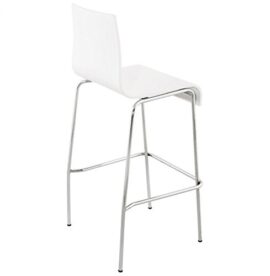 KoKoon-BS00240WH-Cobe-Tabouret-de-Bar-Mtal-Blanc-51-x-52-x-103-cm-0-1