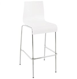 KoKoon-BS00240WH-Cobe-Tabouret-de-Bar-Mtal-Blanc-51-x-52-x-103-cm-0