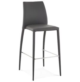 KoKoon BS01220GR BOVARY Tabouret Faux Cuir Gris 49 x 53 x 115 cm KoKoon BS01220GR BOVARY Tabouret Faux Cuir Gris 49 x 53 x 115 cm