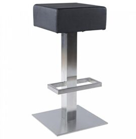 Kokoon BS00130BL Noble Tabouret de Bar Faux Cuir Noir 40 x 40 x 80 cm Kokoon BS00130BL Noble Tabouret de Bar Faux Cuir Noir 40 x 40 x 80 cm 2