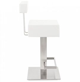 Kokoon BS00670WH Noble Mini Tabouret de Bar Faux Cuir Blanc 40 x 45 x 90 cm Kokoon BS00670WH Noble Mini Tabouret de Bar Faux Cuir Blanc 40 x 45 x 90 cm 4