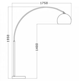 Lampe en Arc Design Loft Xl en PVC Lampe en Arc Design Loft Xl en PVC 4