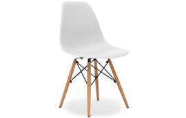 Lot de 2 chaises tendance rétro – Blanches Lot de 2 chaises tendance rétro – Blanches 3