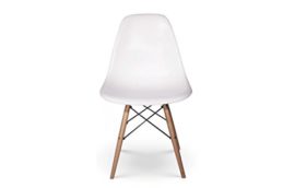 Lot-de-2-chaises-tendance-rtro-Blanches-0-1