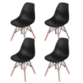 Lot de 4 chaises design tendance rétro eiffel bois chaise de salle à manger Lot de 4 chaises design tendance rétro eiffel bois chaise de salle à manger