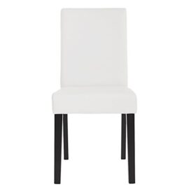 Lot de 6 chaises de séjour Littau, simili-cuir, blanc mat, pieds foncés Lot de 6 chaises de séjour Littau, simili-cuir, blanc mat, pieds foncés 5