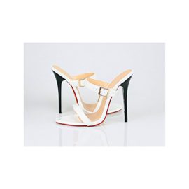 OCHENTA Sandales Mules Femme Talon Aiguille Haut 13CM Grande Poiture Travesti OCHENTA Sandales Mules Femme Talon Aiguille Haut 13CM Grande Poiture Travesti 3