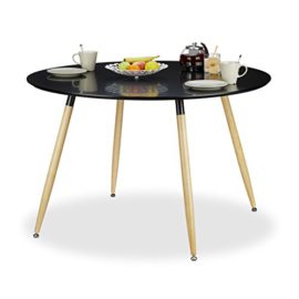 Relaxdays Table à manger ronde ARVID style scandinave 6 – 8 personnes HxD: 75 x 120 cm en bois Relaxdays Table à manger ronde ARVID style scandinave 6 – 8 personnes HxD: 75 x 120 cm en bois 2