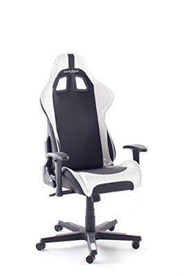 Robas-Lund-62506SW5-DX-Racer-Chaise-de-GamingFauteuil-de-bureau-PU-NoirBlanc-52-x-53-x-126-cm-0-0