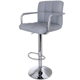 Songmics Tabourets de bar haut Chaise de bar simili cuir PU chrome LJB9 Songmics Tabourets de bar haut Chaise de bar simili cuir PU chrome LJB9