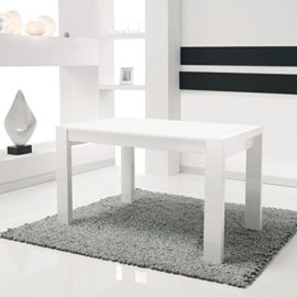 Table de repas à allonges blanche – BALZAC n°1 – L 122 x l 76 x H 85 – NEUF Table de repas à allonges blanche – BALZAC n°1 – L 122 x l 76 x H 85 – NEUF 2