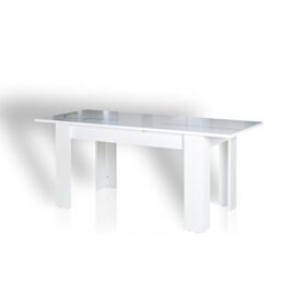 Table extensible Lino + 4 chaises sidney grises Table extensible Lino + 4 chaises sidney grises 5