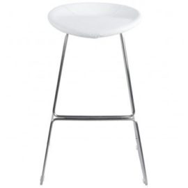 Tabouret de bar design ISO Blanc Tabouret de bar design ISO Blanc 3