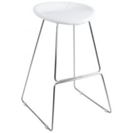 Tabouret de bar design ISO Blanc Tabouret de bar design ISO Blanc 2