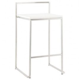 Tabouret de bar design METO Blanc Tabouret de bar design METO Blanc