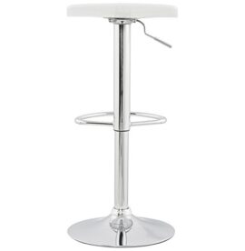 Tabouret de bar Wave design Blanc 38x42x57-78cm Tabouret de bar Wave design Blanc 38x42x57-78cm 4