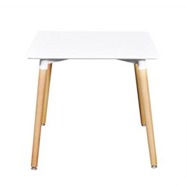 vidaXL-Table-de-salle–manger-carre-blanc-mat-0-0