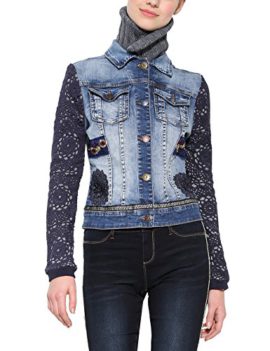 Desigual-Chaqexotic-Crochet-Veste-Jean-Femme-0-1