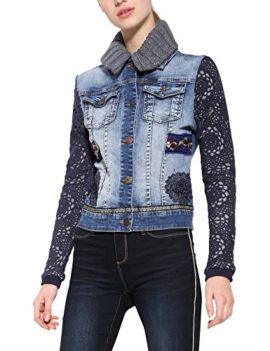 Desigual Chaq_exotic Crochet, Veste Jean Femme Desigual Chaq_exotic Crochet, Veste Jean Femme