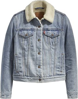 Levi’s Original Sherpa Trucker, Veste en Jean Femme Levi’s Original Sherpa Trucker, Veste en Jean Femme 2