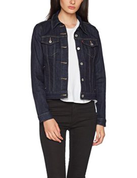 Levis-Original-Trucker-Blouson-Femme-Bleu-0