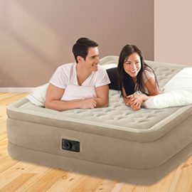 Intex Ultra Plush Matelas gonflable avec technologie Fiber-Tech Q avec pompe électrique intégrée, PVC Intex Ultra Plush Matelas gonflable avec technologie Fiber-Tech Q avec pompe électrique intégrée, PVC 3