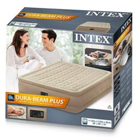 Intex Ultra Plush Matelas gonflable avec technologie Fiber-Tech Q avec pompe électrique intégrée, PVC Intex Ultra Plush Matelas gonflable avec technologie Fiber-Tech Q avec pompe électrique intégrée, PVC 5