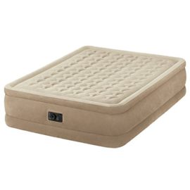 Intex Ultra Plush Matelas gonflable avec technologie Fiber-Tech Q avec pompe électrique intégrée, PVC Intex Ultra Plush Matelas gonflable avec technologie Fiber-Tech Q avec pompe électrique intégrée, PVC