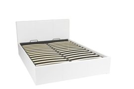 Lit Coffre | Luna Ottoman | Blanc | 180×200 | 900 litres d’espace de stockage | Tête de lit detachable Lit Coffre | Luna Ottoman | Blanc | 180×200 | 900 litres d’espace de stockage | Tête de lit detachable 5