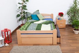 Lit d’adolescents « Easy Sleep® » K4 120×200 cm, incl. 2 tiroirs et 1 panneau de masquage bois d’hêtre massif naturel Lit d’adolescents « Easy Sleep® » K4 120×200 cm, incl. 2 tiroirs et 1 panneau de masquage bois d’hêtre massif naturel 6