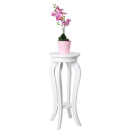 Phoenix 175504WE Vénice Chevet/Table des fleurs Bois/MDF/PU Blanc Brillant 30 x 30 x 70 cm Phoenix 175504WE Vénice Chevet/Table des fleurs Bois/MDF/PU Blanc Brillant 30 x 30 x 70 cm 4