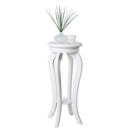 Phoenix 175504WE Vénice Chevet/Table des fleurs Bois/MDF/PU Blanc Brillant 30 x 30 x 70 cm Phoenix 175504WE Vénice Chevet/Table des fleurs Bois/MDF/PU Blanc Brillant 30 x 30 x 70 cm