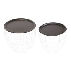 THE HOME DECO FACTORY HD3839 Tables Boules x2 Metal – 48.5×48.5×46.5 cm THE HOME DECO FACTORY HD3839 Tables Boules x2 Metal – 48.5×48.5×46.5 cm 2