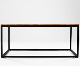 Table basse design industriel NEWARK 100 cm x 55 cm chêne et noir Table basse design industriel NEWARK 100 cm x 55 cm chêne et noir 4