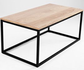 Table basse design industriel NEWARK 100 cm x 55 cm chêne et noir Table basse design industriel NEWARK 100 cm x 55 cm chêne et noir 5