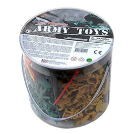 Army-Toys-Bucket-of-200-Assorted-Military-Army-Soldier-Men-with-Weapons-Flags-by-Boys-toys-0-0