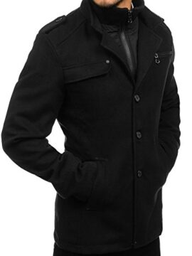 BOLF–Manteau–Fermeture-clair–Bouton–MIX–Homme-4D4-0-0