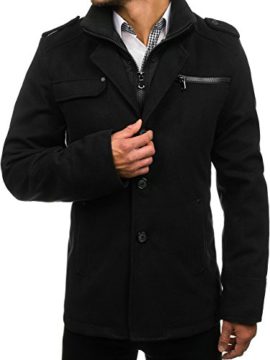 BOLF--Manteau--Fermeture-clair--Bouton--MIX--Homme-4D4-0