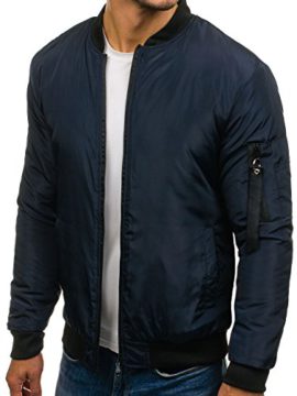 BOLF–Veste-bombers–fermeture-clair–Blouson—mi-saison–Homme-1A1-Sport-0-0